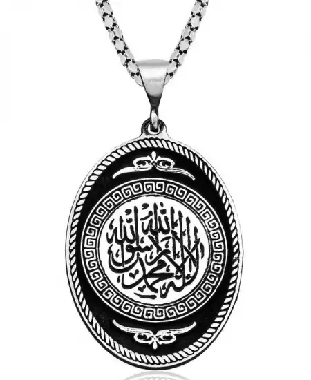 Gümüş Kelime-i Tevhid Kolye