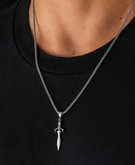 Gümüş Kılıç Kolye