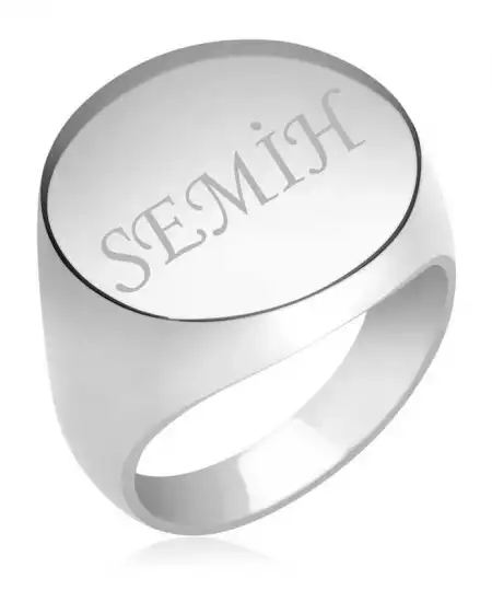 Gümüş Kişiye Özel Erkek Yüzük