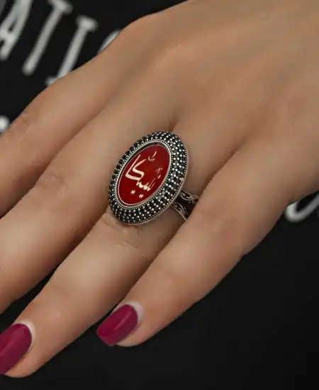 Gümüş Kişiye Özel Kadın Yüzük