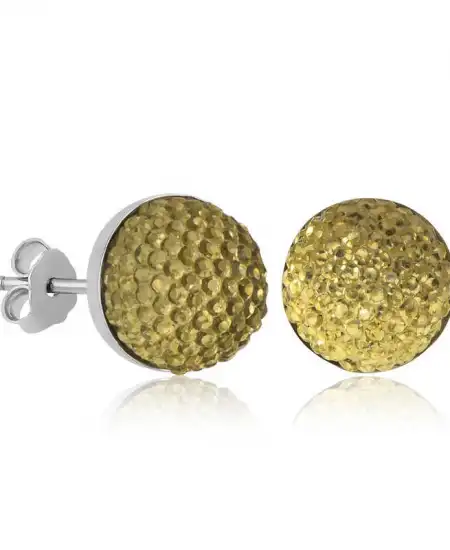 Gümüş Kristal Çivili Kadın Küpe