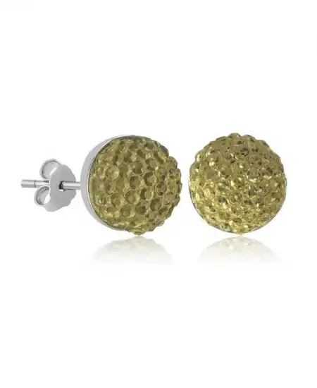 Gümüş Kristal Çivili Kadın Küpe