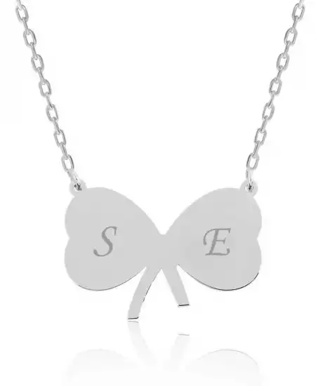 Gümüş Kurdele İsimli Bayan Kolye