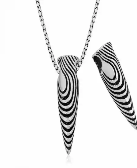 Gümüş Kurşun Kolye