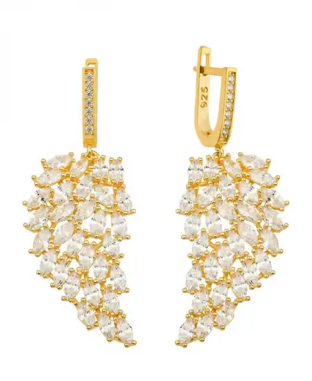 Gümüş Melek Kanadı Küpe