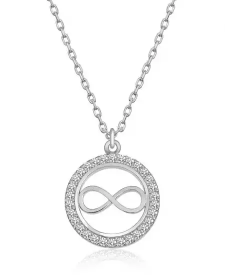 Gümüş Minik Sonsuzluk Bayan Kolye