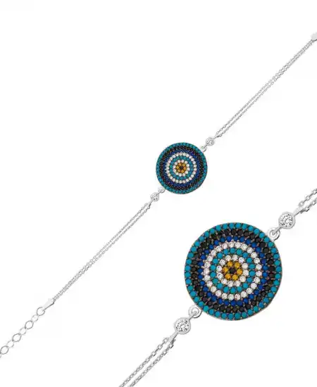 Gümüş Nazar Bayan Bileklik