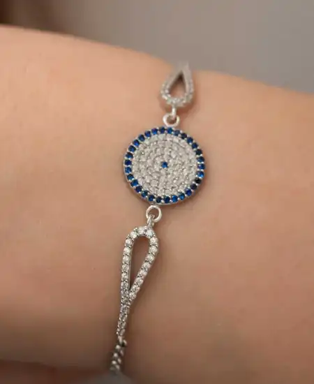 Gümüş Nazar Bayan Bileklik