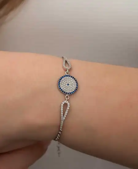 Gümüş Nazar Bayan Bileklik