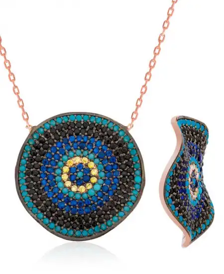 Gümüş Nazar Bayan Kolye