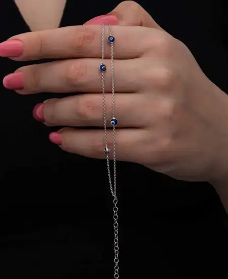 Gümüş Nazar Kadın Bileklik