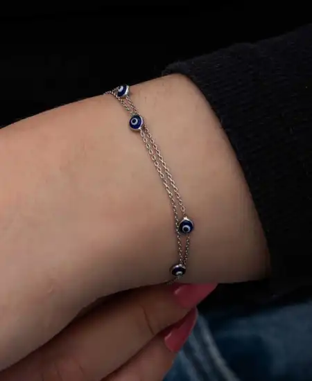 Gümüş Nazar Kadın Bileklik