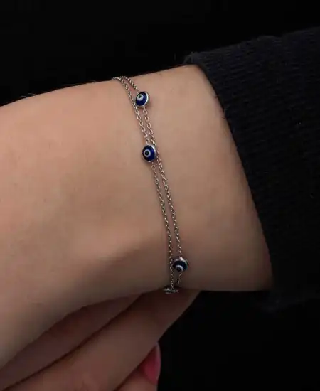 Gümüş Nazar Kadın Bileklik