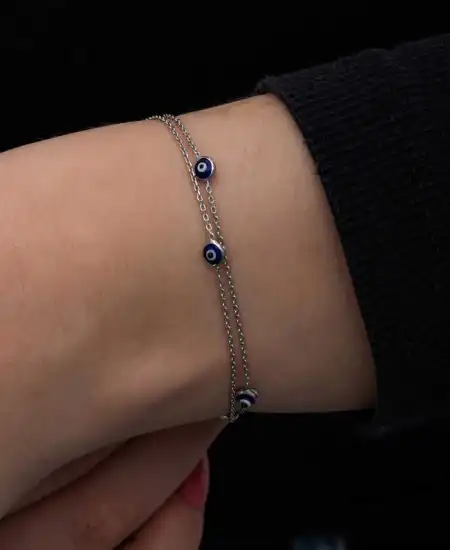 Gümüş Nazar Kadın Bileklik