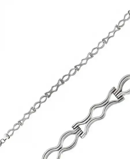 Gümüş Oksitli Erkek Bileklik