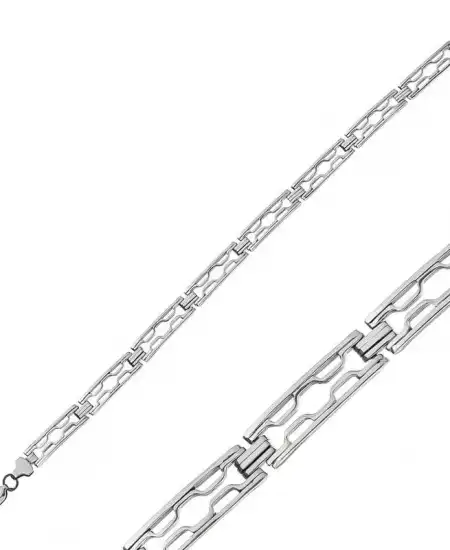 Gümüş Oksitli Erkek Bileklik