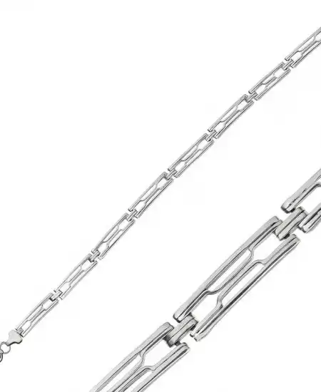 Gümüş Oksitli Erkek Bileklik