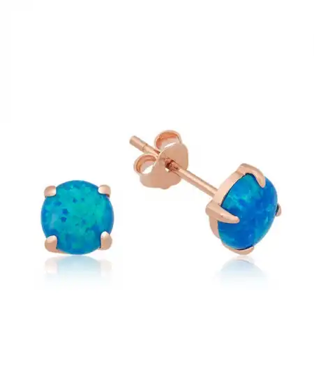 Gümüş Opal Taş Küpe