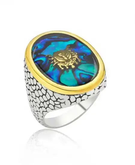 Gümüş Osmanlı Armalı Erkek Yüzük