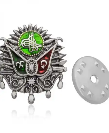 Gümüş Osmanlı Devlet Arması Rozet