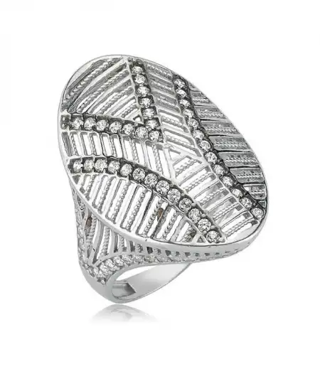 Gümüş Oval Bayan Yüzük