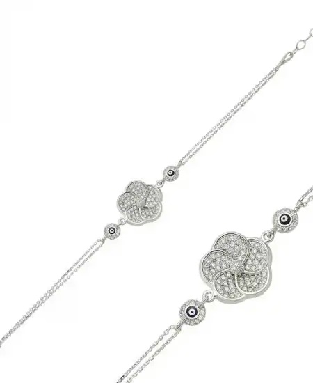 Gümüş Papatya Bayan Bileklik