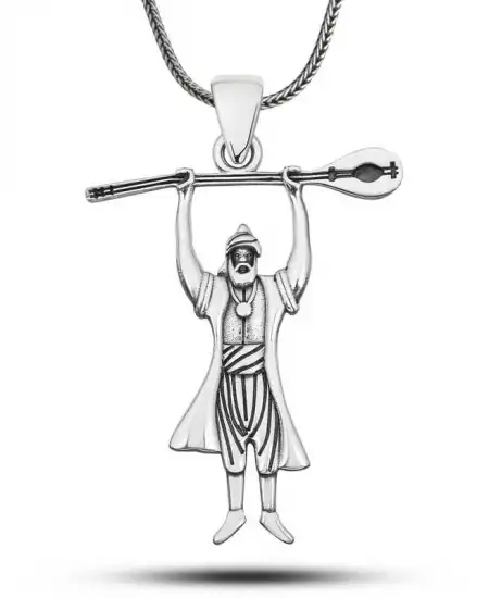 Gümüş Pir Sultan Abdal Erkek Kolye