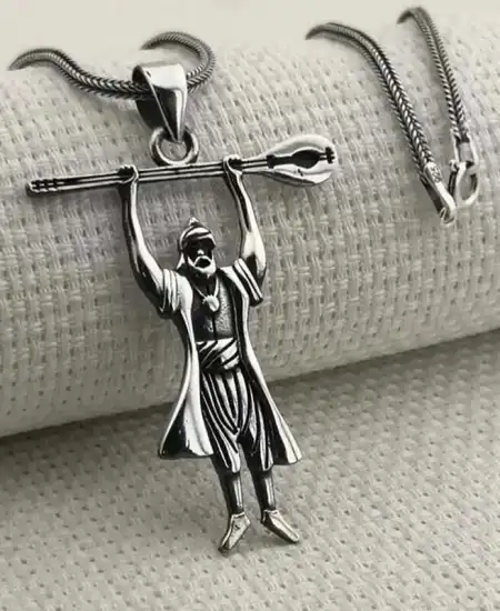 Gümüş Pir Sultan Abdal Erkek Kolye