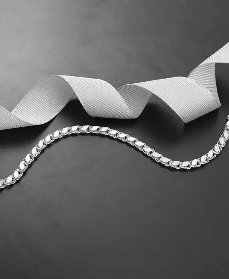 Gümüş Pullu Zincir Kadın Bileklik