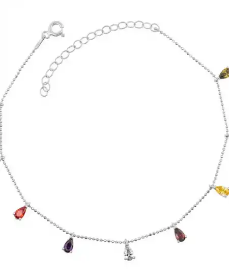 Gümüş Renkli Damla Kadın Halhal