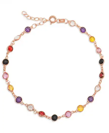 Gümüş Renkli Taşlı Bayan Bileklik