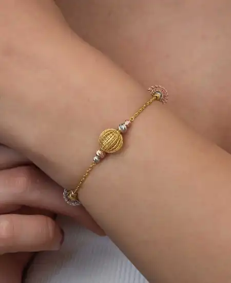 Gümüş Renkli Toplu Dorika Kadın Bileklik