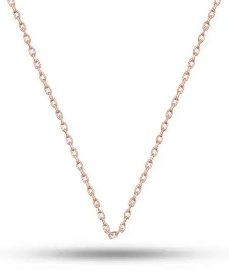 Gümüş Rose 0.30 Mikron 45 Cm Forse Kadın Zincir