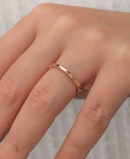 Gümüş Rose Ajda Kadın Yüzük