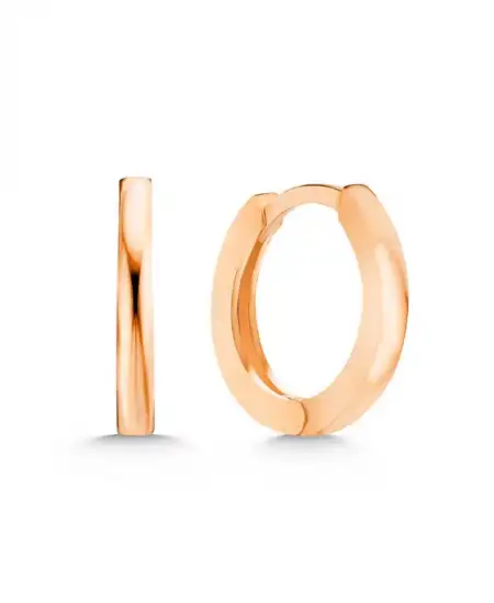 Gümüş Rose Halka Kadın Küpe