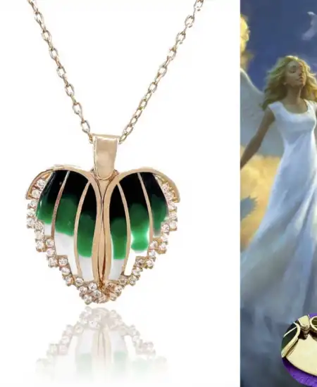 Gümüş Rose Kalpli İsimli Bayan Kolye