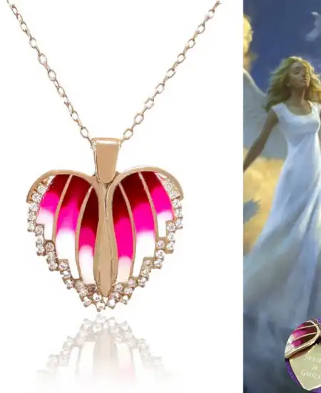 Gümüş Rose Kalpli İsimli Bayan Kolye