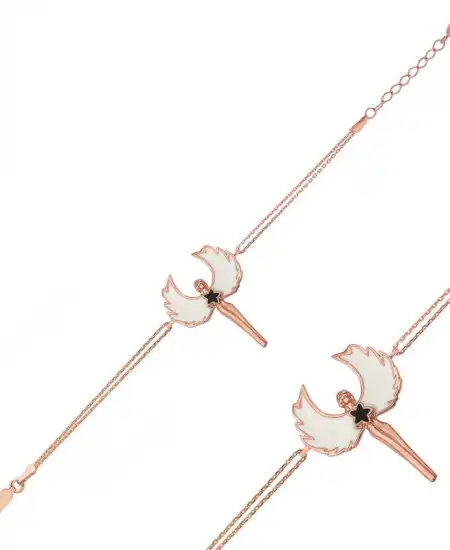 Gümüş Rose Su Perisi Bileklik