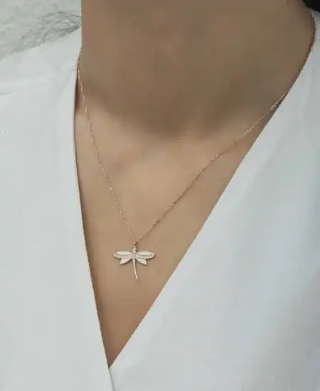 Gümüş Rose Yusufçuk Bayan Kolye