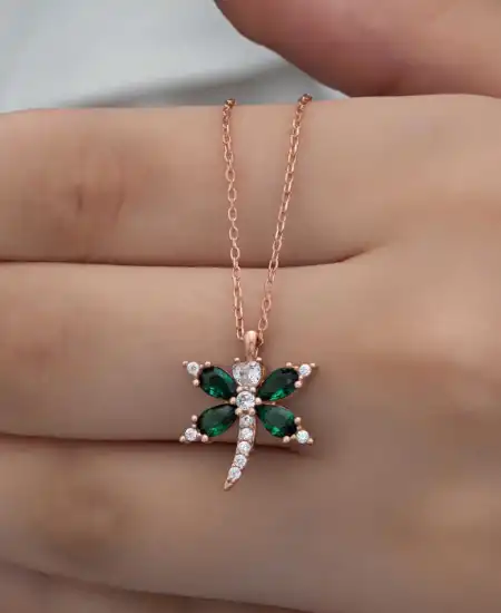 Gümüş Rose Yusufçuk Kadın Kolye