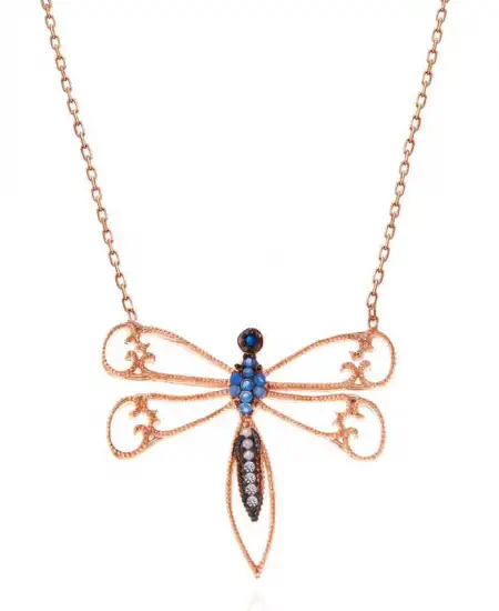 Gümüş Rose Yusufçuk Kadın Kolye