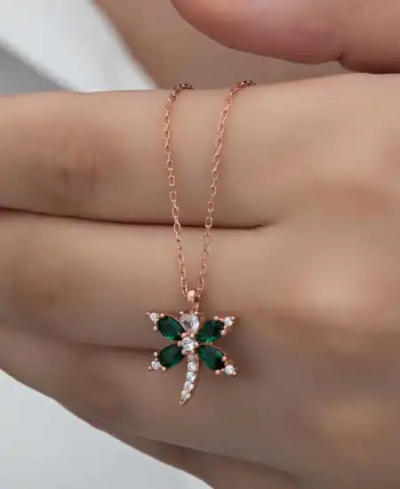 Gümüş Rose Yusufçuk Kadın Kolye