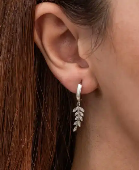 Gümüş Sallantılı Başak Kadın Küpe