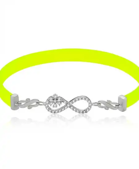 Gümüş Sarı Sonsuzluk Bayan Bileklik