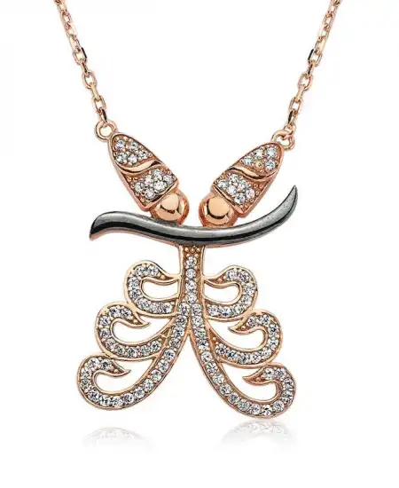 Gümüş Semazen Bayan Kolye