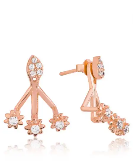 Gümüş Sihirli Çiçek Küpe