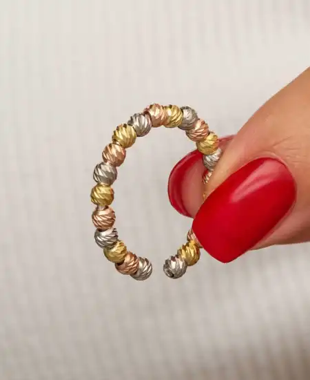 Gümüş Sıralı Dorika Kadın Yüzük