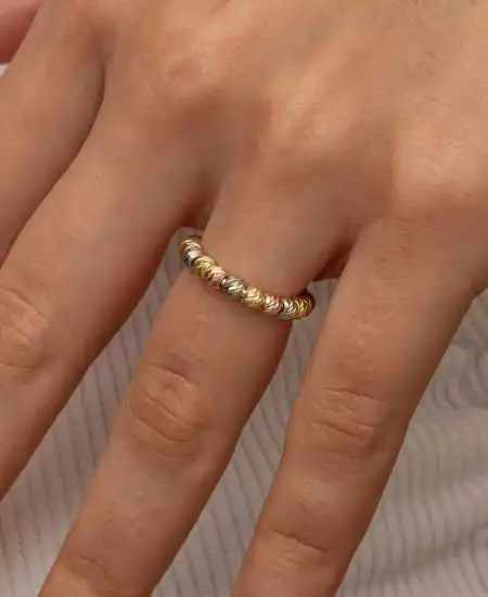 Gümüş Sıralı Dorika Kadın Yüzük