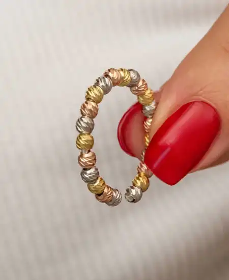 Gümüş Sıralı Dorika Kadın Yüzük