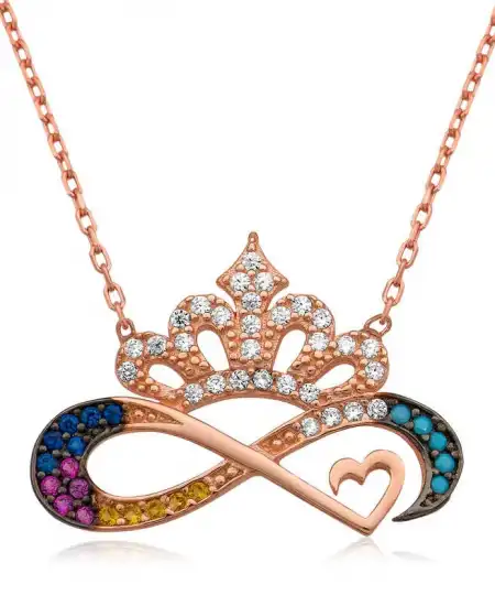 Gümüş Sonsuz Baş Tacı Kolye